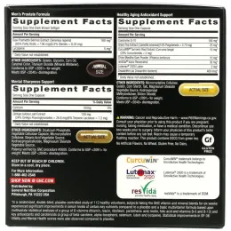 GNC Mega Men, 50 Plus, Multivitamin, 30 Packs