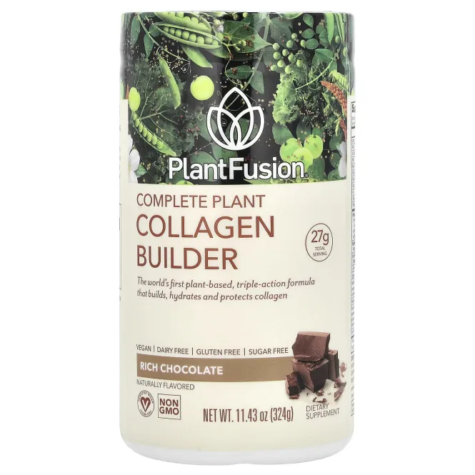 PlantFusion, Комплексная добавка с растительным коллагеном, со вкусом шоколада, 324 г