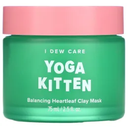 I Dew Care, Yoga Kitten, глиняная маска с баданом для восстановления баланса кожи, 75 мл (2,53 жидк. унции)