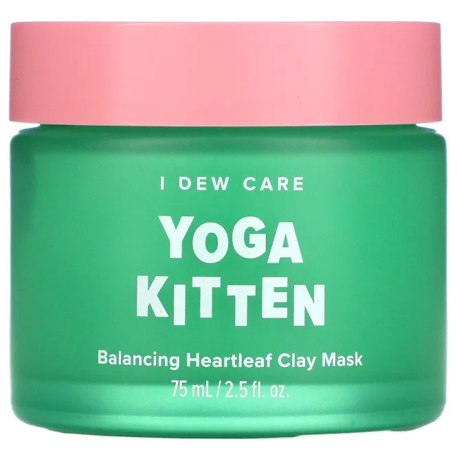 I Dew Care, Yoga Kitten, глиняная маска с баданом для восстановления баланса кожи, 75 мл (2,53 жидк. унции)