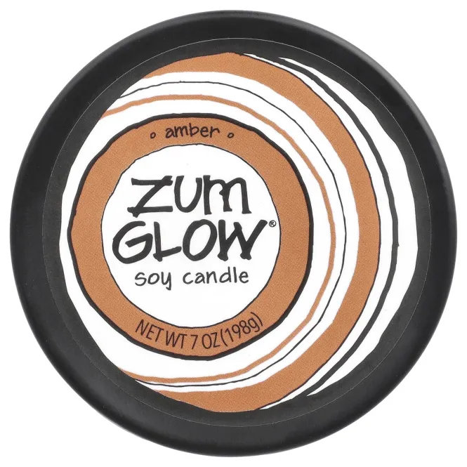 ZUM, Zum Glow, соевые свечи, янтарь, 198 г (7 унций)