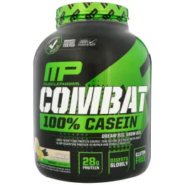 MusclePharm, Combat 100% казеин, ваниль, 1814 г.
