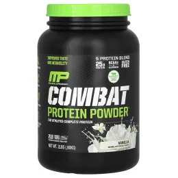 MusclePharm, Combat белок в форме порошка, ваниль, 32 унции (907 г)