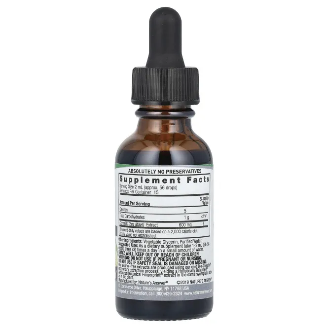 Nature's Answer, Кукурузный цвет, без спирта, 2000 мг, 1 жидкая унция (30 мл)