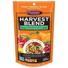 Seapoint Farms, Edamame Sunshine Blend, сухие жареные зеленые соевые бобы 3.5 унции (99г)