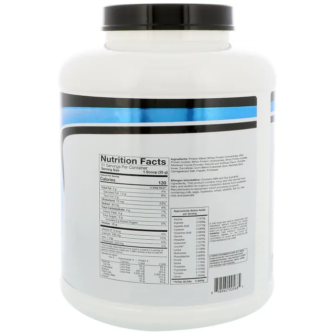 RSP Nutrition, Смесь сывороточного протеина, шоколад, 4 фунта (1,81 кг)
