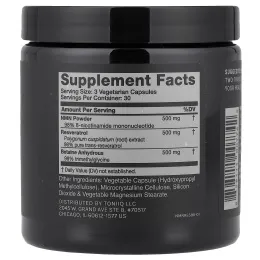 Toniiq, NMN + ресвератрол, 90 капсул