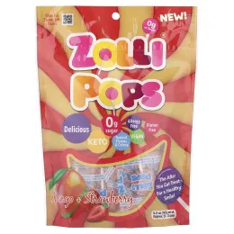 Zollipops, Suckers, манго и клубника, 147 г (5,2 унции)