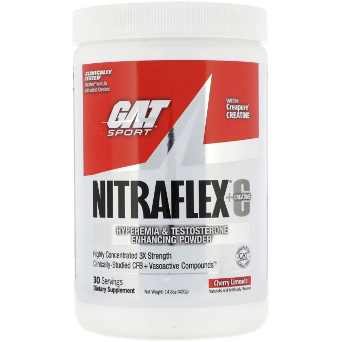 GAT, Niraflex+Creatine, Cherry Limeade, 14.8 oz (420 g)
