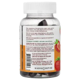 Lifeable, Mushroom + KSM-66®, жевательные ашваганда, со вкусом клубники, 60 жевательных таблеток