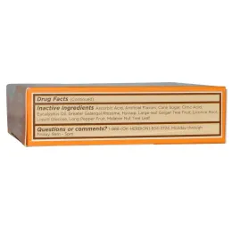 Herbion, Naturals, Леденцы от кашля, апельсиновый вкус, 18 шт.