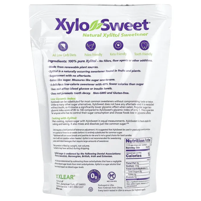 Xlear, XyloSweet®, натуральный ксилитоловый подсластитель, 454 г (1 фунт)