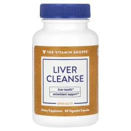 The Vitamin Shoppe, Liver Cleanse, средство для очищения печени, 60 растительных капсул