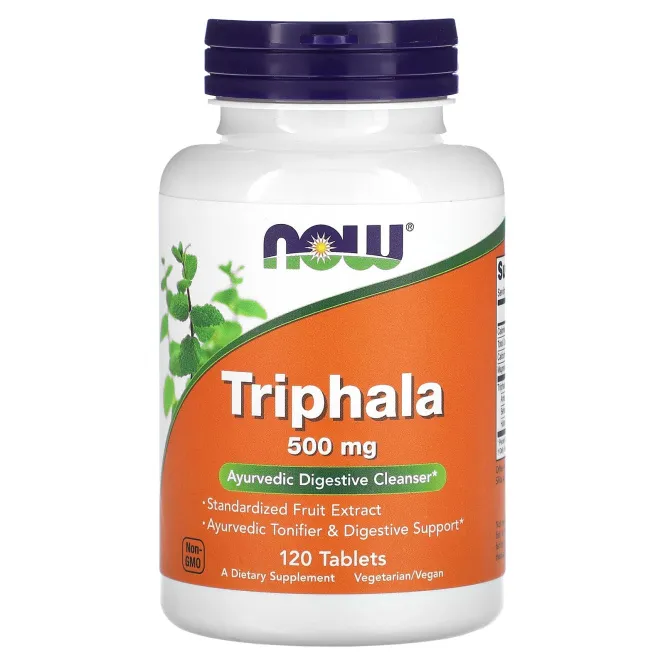 NOW Triphala, Трифала 500 мг, 120 таблеток