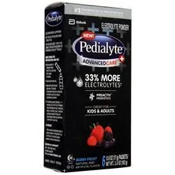 Abbott, Pedialyte Усовершенствованный уход Ягодный иней 6 шт.