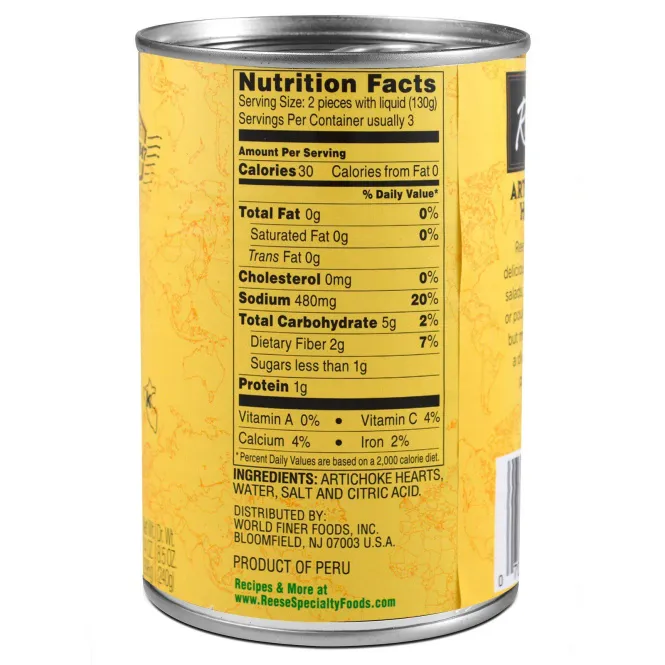 Reese, Артишоки, 5-7 большой размер, 14 унций (396 г)