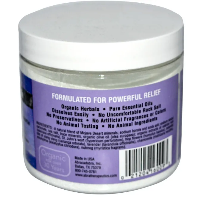 Abra Therapeutics, Средство для ванн терапия стресса, лаванда и ромашка, 482г