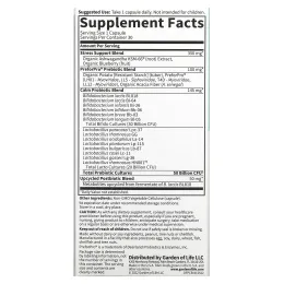 Garden of Life, Probiotics Calm, 50 млрд, 30 вегетарианских капсул