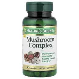 Nature's Bounty, комплекс грибов, 60 капсул