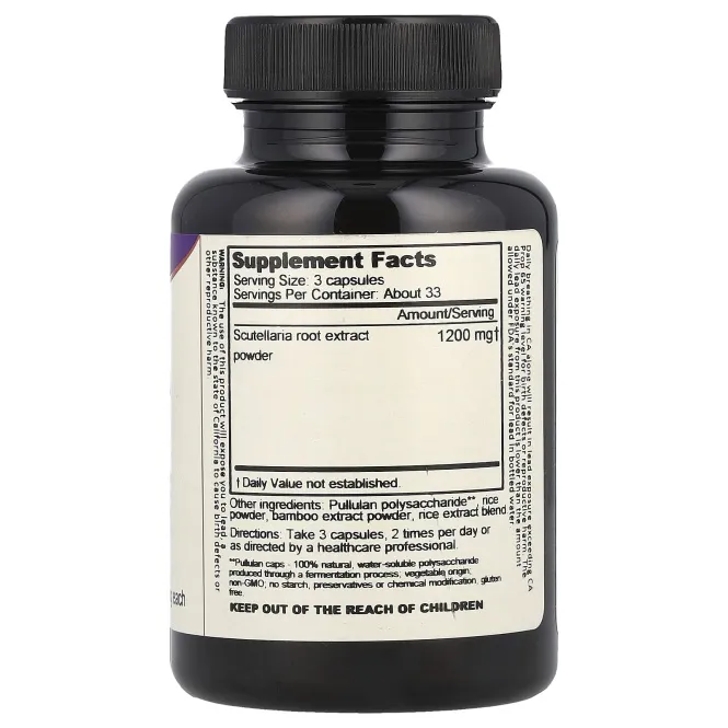 Dragon Herbs, Байкалин, 425 мг, 100 веганских капсул