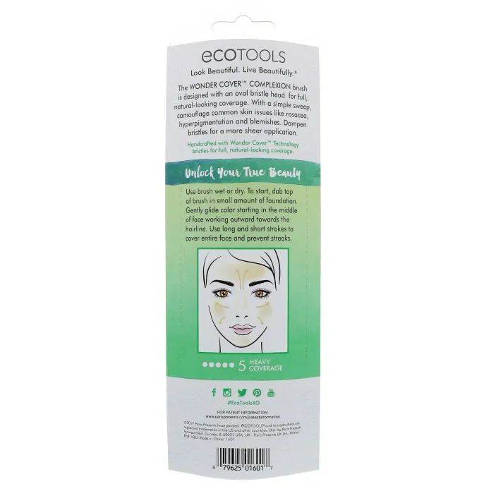EcoTools, Щетка для нанесения косметики на лицо, 1 щетка