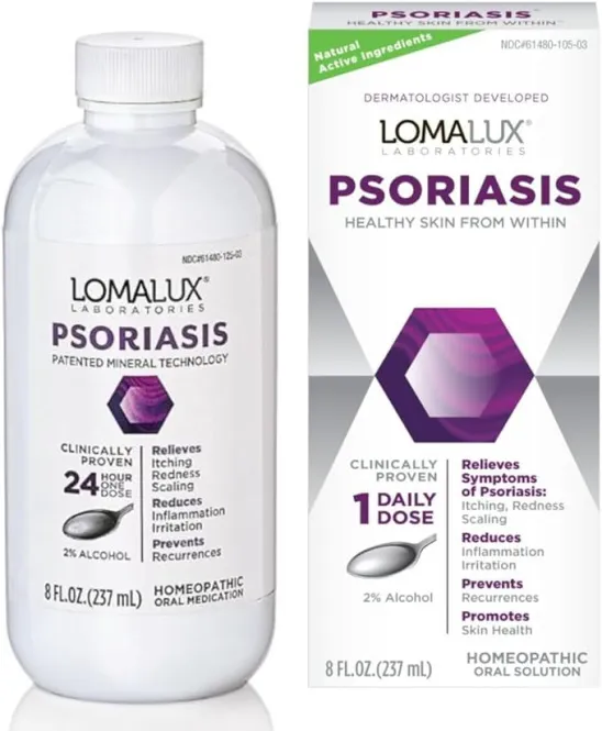 Loma Lux Psoriasis, Псориаз, гомеопатическое средство, 8 жидких унций