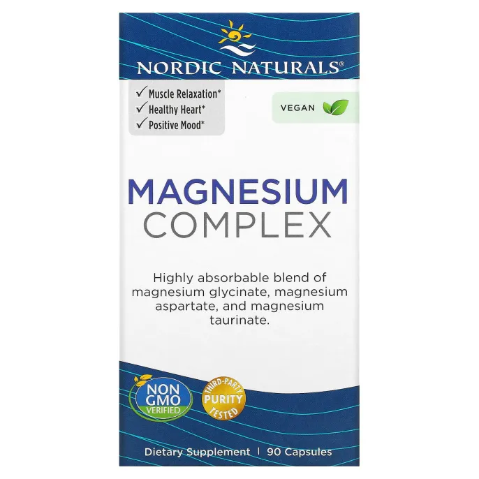 Nordic Naturals, комплекс магния, 90 капсул