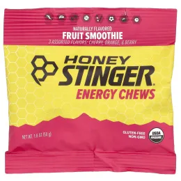 Honey Stinger, Energy Chews, фруктовый смузи, 12 пакетиков по 50 г (1,8 унции)