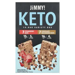 JiMMY!, Be Lean, полезные батончики, протеиновый батончик, набор из 14 батончиков, 45 г (1,59 унции) каждый