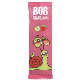 Bob Snail, фруктовая полоска, яблоко и клубника, 6 полосок по 14 г (0,49 унции)