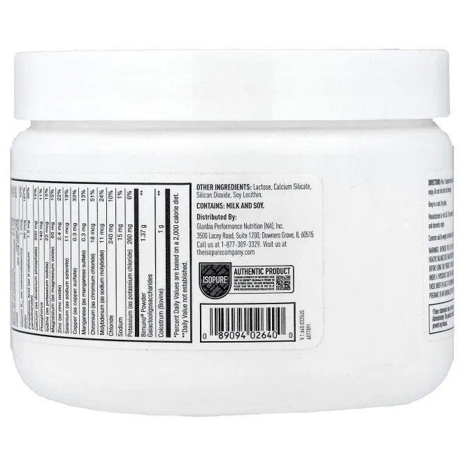 Isopure, Colostrum+, молозиво, без добавок, 150 г (5,29 унции)