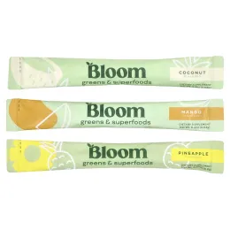 Bloom, Greens & Superfoods, тропическая упаковка, 18 пакетиков, 102,36 г (3,6 унции)