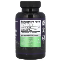 Nature's Craft, Активированный уголь, 1200 мг, 90 капсул (400 мг на капсулу)