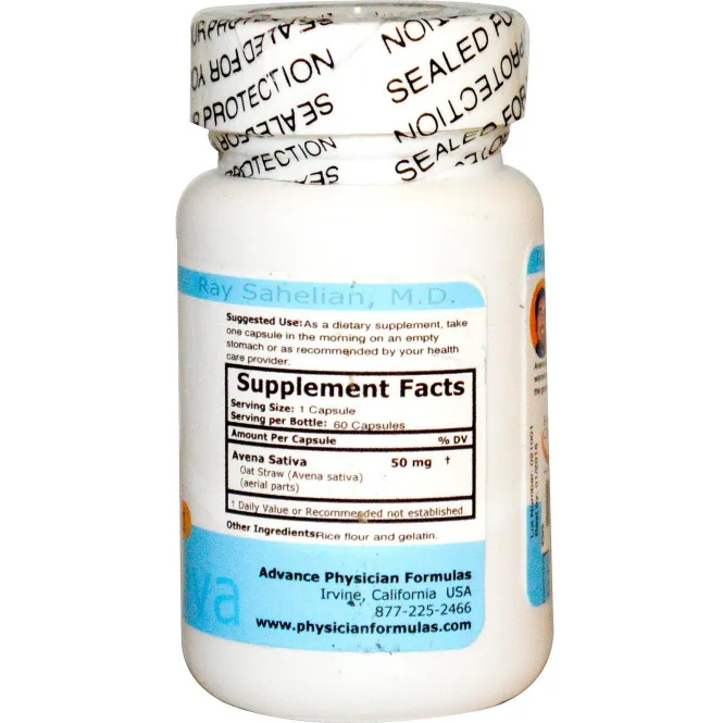 Advance Physician Formulas, Inc., Экстракт посевного овса, 60 капсул