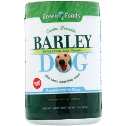Green Foods Corporation, Порошок из зеленых побегов ячменя для собак Barley Dog, 11 унций (312 г)