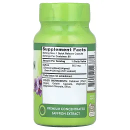 Nature's Truth, Экстракт шафрана Supreme, 60 капсул быстрого действия