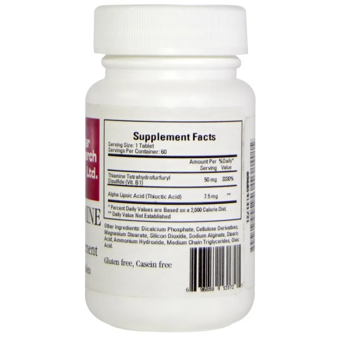 Cardiovascular Research Ltd., Липотиамин, 60 таблеток в кишечно-растворимой оболочке