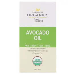 InstaNatural, Complete Organics, масло авокадо, 120 мл (4 жидких унции)