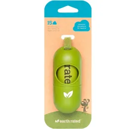 Earth Rated, Диспенсер для поводка, пакетики для собачьего помета, без запаха, 15 пакетиков