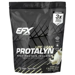 EFX Sports, Protalyn® изолят сывороточного протеина, вафли с ванильным кремом, 907 г (2 фунта)