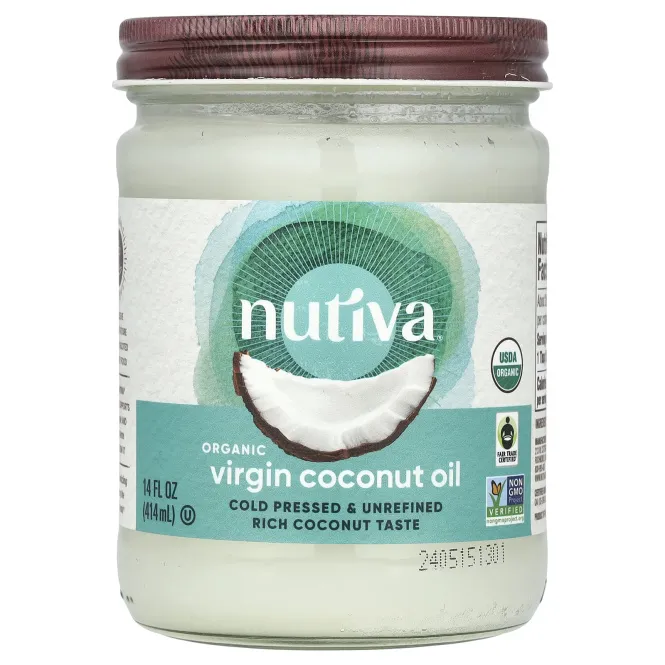 Nutiva, Органический суперпродукт, кокосовое масло, Virgin, 15 жидкой унции (444 мл)