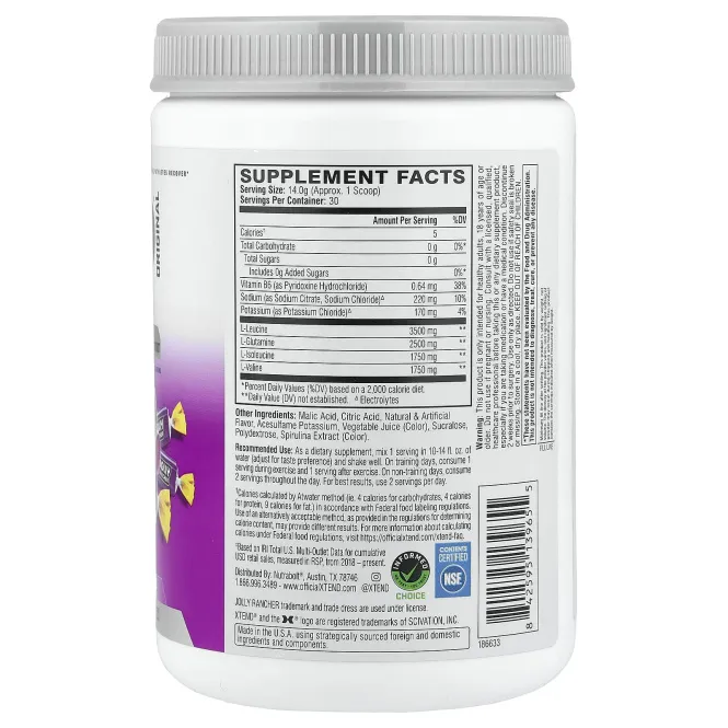 XTEND, Elite Recovery, виноград, 420 г (14,8 унции)