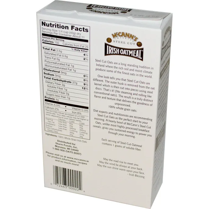 McCann's Irish Oatmeal, Дробленый овес, 16 унций (454 г)
