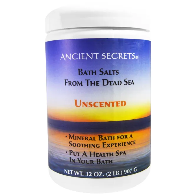Ancient Secrets, Lotus Brand Inc., Соль Мертвого моря для ванны, без запаха, 907 г