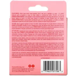 Freeman Beauty, Увлажняющая губка с мылом, клубничное молоко, 1 губка, 75 г (2,65 унции)