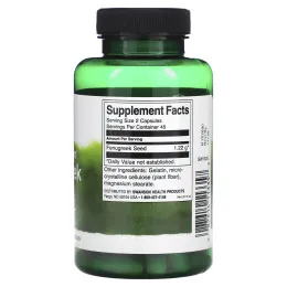 Swanson, Семена пажитника полного спектра, 610 мг, 90 капсул