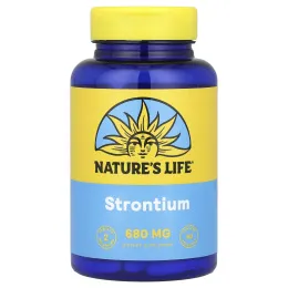 Nature's Life, Стронций, 680 мг, 60 таблеток