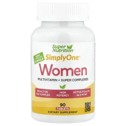 Super Nutrition, SimplyOne®, мультивитамины и суперкомплексы для женщин, 90 таблеток