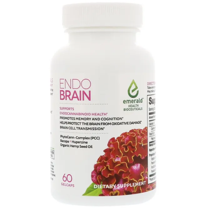 Emerald Health Bioceuticals, Inc, EndoBrain, 60 гелевых капсул