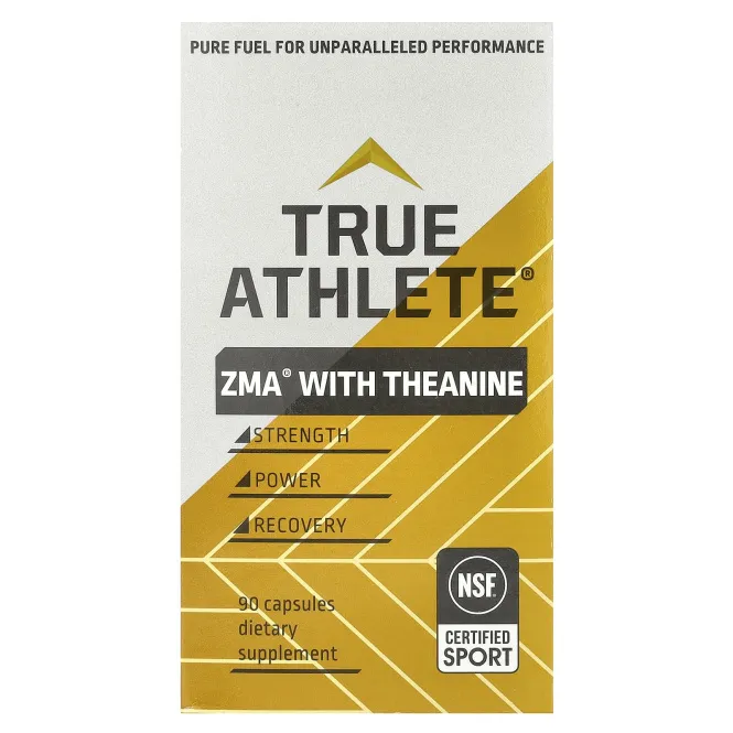 True Athlete, ZMA® с теанином, 90 капсул